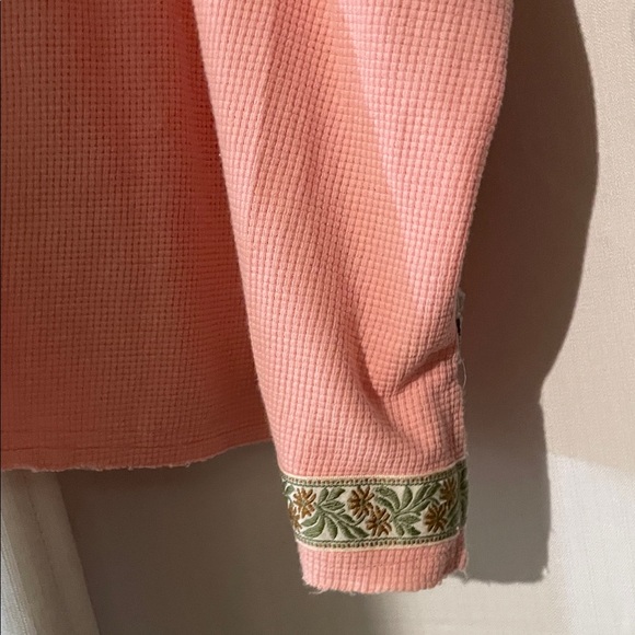 Bohemian Patchwork Button-Up Blouse - Picture 12 of 13